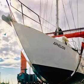 Glenn Druery’s yacht Aphelion.