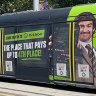 Picklebet advertising on Sydney light rail.