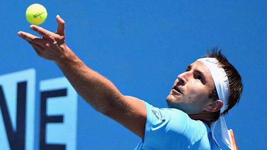 Matosevic in action at Melbourne Park in late 2015.
