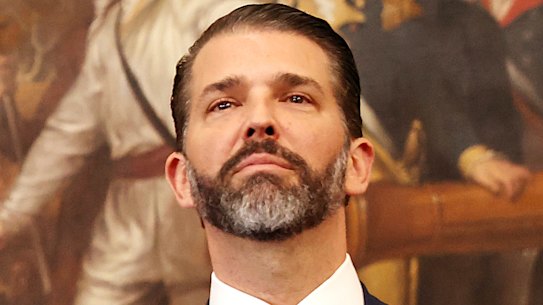 The crown prince: Donald Trump Jr before his Dad’s inauguration ceremony in January.