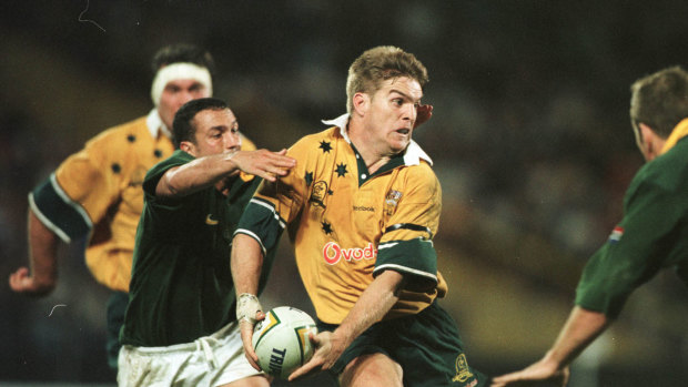 Former Wallaby Tim Horan during his playing days. 