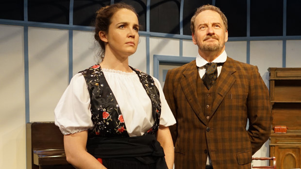 Susannah Frith and Rob de Fries in Rep's <i>A Doll's House</i>.