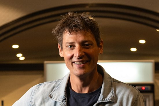 Merrick Watts in the Eltham Hotel main bar where he used to work.