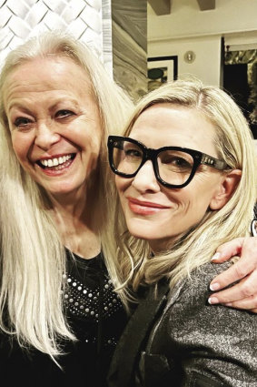 Hollywood party pals: Jackie Weaver and Cate Blanchett managed to catch up in Los Angeles just days before her Golden Globes win.