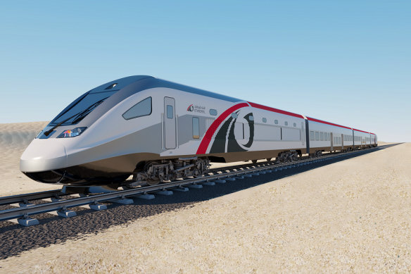 Etihad Rail in the UAE is one of a number of new high-speed railways under construction.