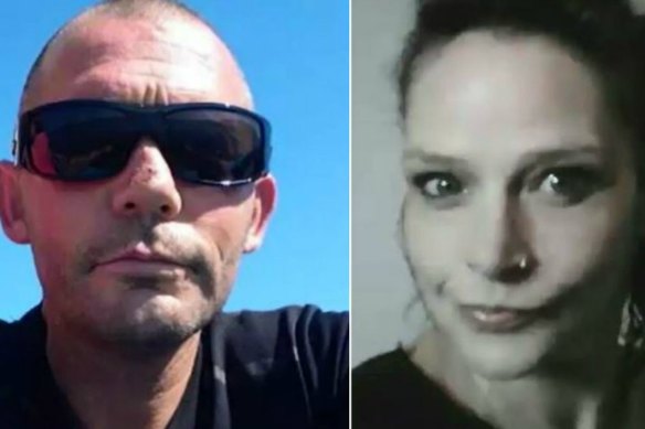 John Windle (left) and Renee Blockey who pleaded guilty to manslaughter after his death on Macleay Island in 2018. 