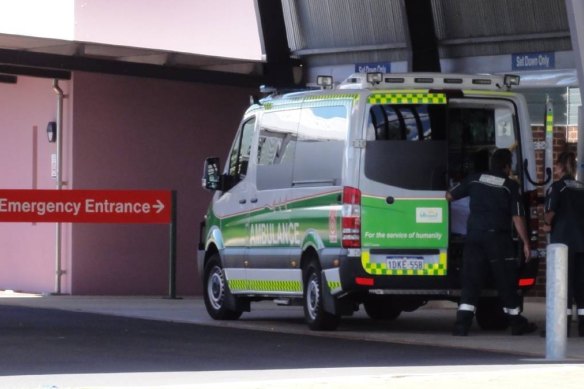 The man was taken to Bunbury Regional Hospital where he remains on life support.