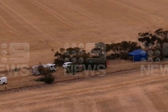 Emergency services at the scene.