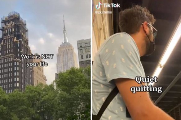 A video promoting ‘quiet quitting’, in which a worker pulls back on expending energy at their job, has gone viral on TikTok.