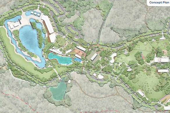 An overview of the Birkdale Community Precinct planned to house the Redlands Whitewater Centre.