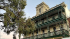 The refurbished exterior of the Portarlington Grand Hotel, complete with a new first-floor wrought-iron balcony. 