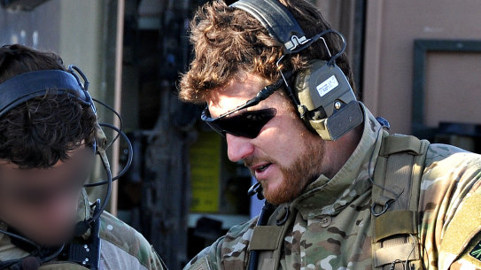 Ben Roberts-Smith in Afghanistan when he was a corporal in the Special Air Service regiment.