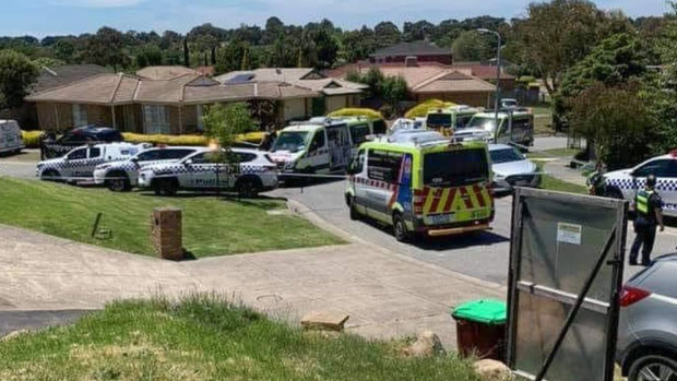 Four people were seriously injured inside a Narre Warren home on Monday afternoon. One man has been arrested.