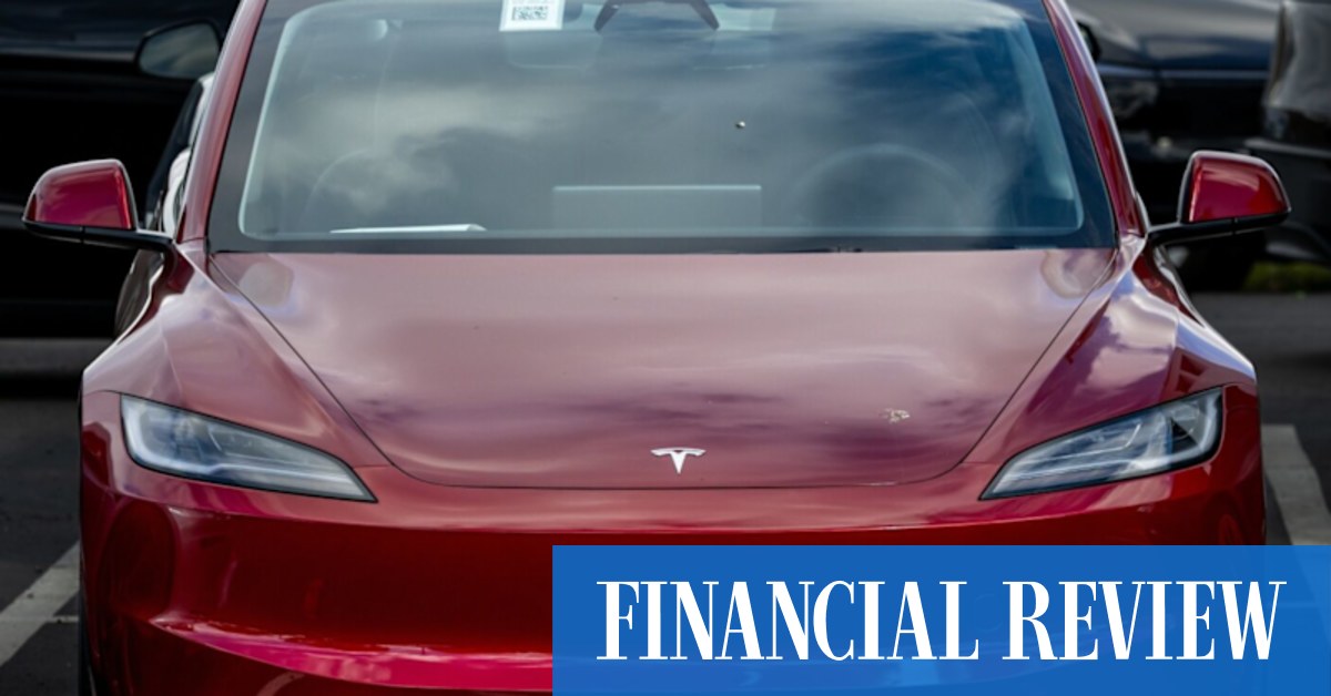 afr.com - Craig Trudell - Tesla publishes downbeat analysts' car sales estimates