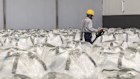 Bags of lithium at a facility owned by CATL in China. China dominates the processing of most critical minerals, but has to import a lot of the raw materials.