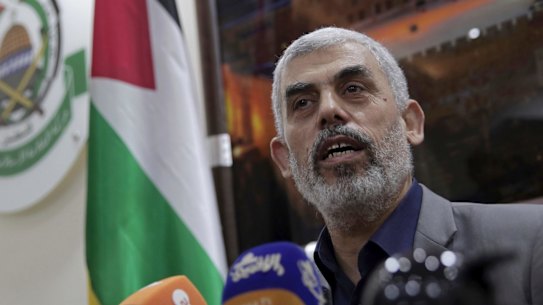 Yahya Sinwar, the Hamas militant group’s leader in the Gaza Strip pirctured in 2018. 