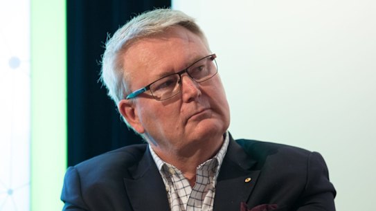 AFR Innovation Summit. Dr Simon Longstaff AO, Executive Director, The Ethics Centre, speaking at the AFR Innovation Summit in Sydney. 20th September 2017 Photo: Janie Barrett