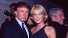 Donald Trump, model Ingrid Seynhaeve and Jeffrey Epstein at a Victoria’s Secret “Angels” party in New York in 1997.
