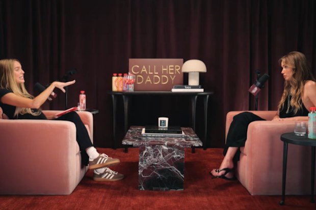Alex Cooper and Jennifer Lawrence on Call Her Daddy
