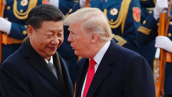 The US deficit on the trade in goods with China was a record $US419 billion.