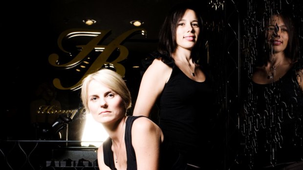 Honey Birdette founders Eloise Monaghan and Janelle Barboza (right) pictured in 2011. 