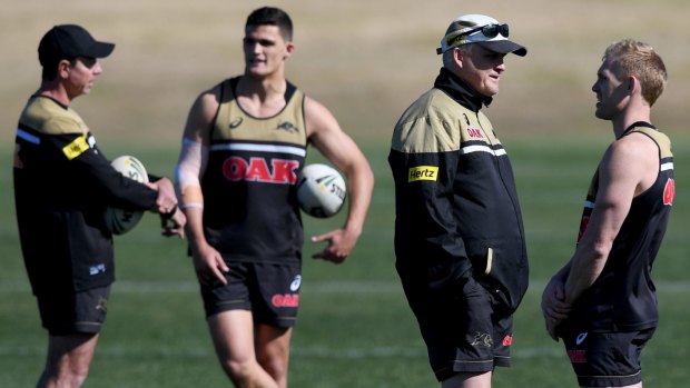 Under scrutiny: Speculation has been rife this year about how long the tenure of Anthony Griffin at Penrith will last.