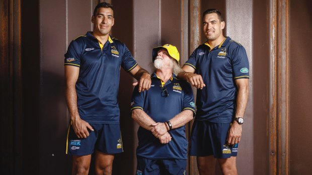 Brumbies twins Richie (left) and Rory Arnold (right) are set to start together for the first time.