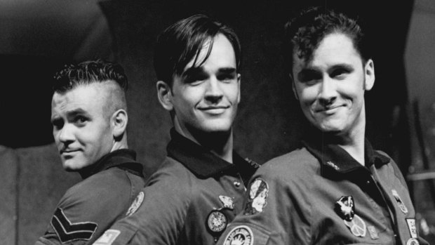 The Dougies in their heyday, on <i>DAAS Kapital</i>: (l-r) McDermott, Ferguson and Fidler. 