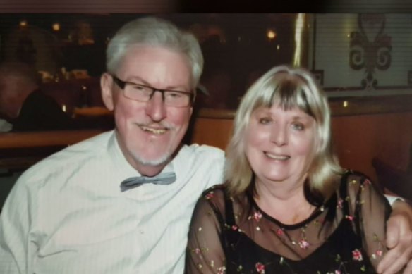 Australian couple Carole and Peter Burke from Port Macquarie are stranded on the Zandaam cruise ship.
