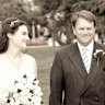 Emma Grey and husband Jeff on their wedding day in 2009.