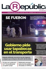 The ship's predicament was front-page story in Uruguyan newspaper La Republica.