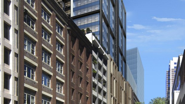 Investa Office's $110 million office tower at 151 Clarence Street, known as Barrack Place. 