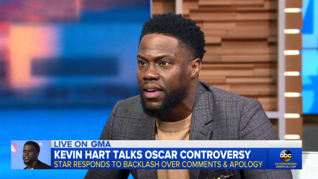 Kevin Hart says he's "done" with Oscars hosting controversy.