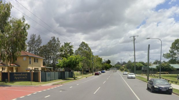 The fight broke out in Diamond Place (left) and spilled out onto Daw Road (centre), next to the park (right).