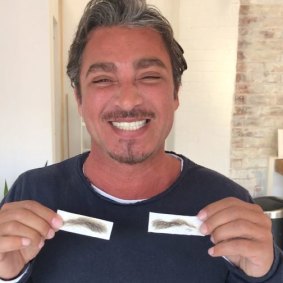 John Ibrahim with the waxed eyebrows.