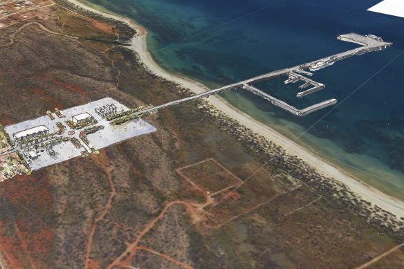 Gascoyne Gateway wants to build a single-jetty deep-water port and renewable hub near Exmouth.