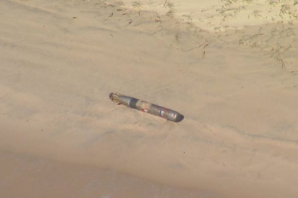 An image of the device found on a Gold Coast beach.