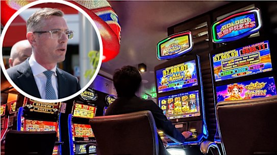 NSW Premier Dominic Perrottet says poker machine revenue is taxing “misery”.