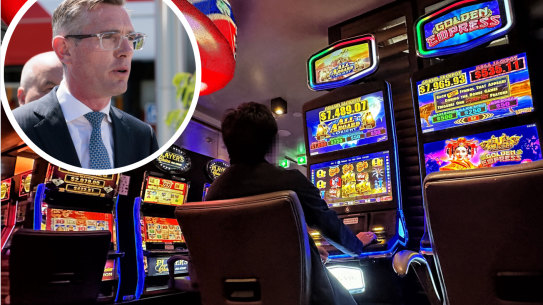 NSW Premier Dominic Perrottet says poker machine revenue is taxing “misery”.