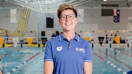 Coach Tracey Menzies will lead the new University of Canberra swim club.