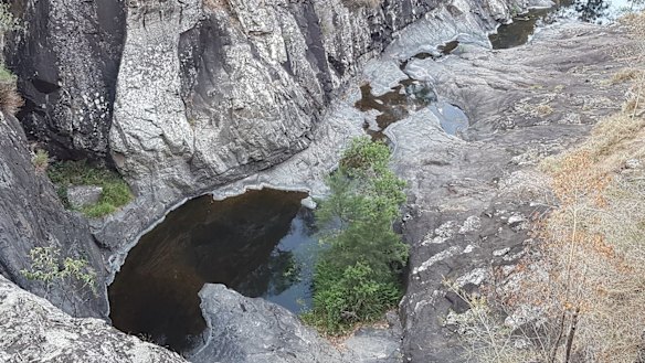 Dry creeks on Tamborine Mountain in the drought-declared Scenic Rim Regional Council.
