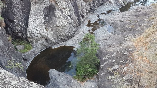 Dry creeks on Tamborine Mountain in the drought-declared Scenic Rim Regional Council.