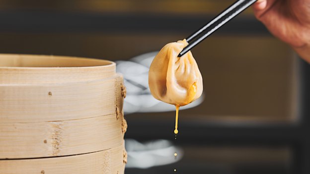 Shanghai surprise… Xiao Long Bao soup dumplings.