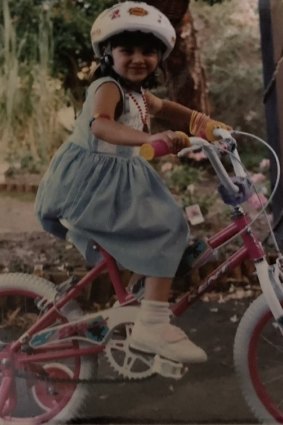 Five-year-old Jamila Rizvi donned every piece of jewellery she owned before this photograph was taken.