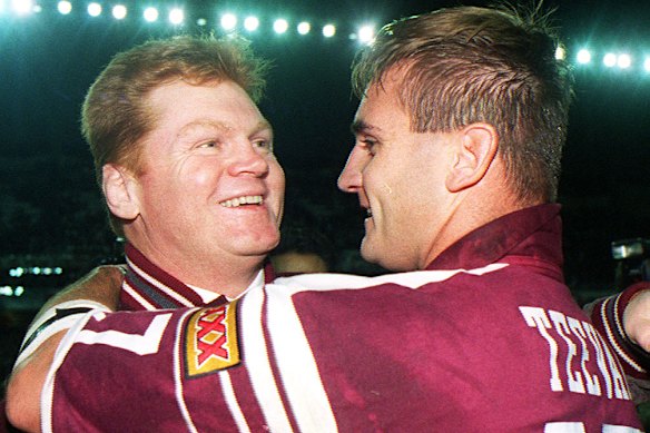 Few people embraced State of Origin like Paul Vautin (left).