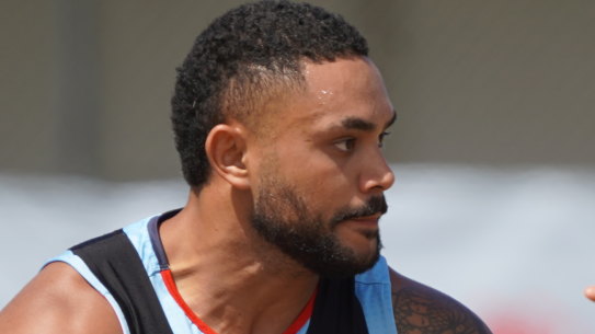 Waratahs backrower Rahboni Warren-Vosayaco.