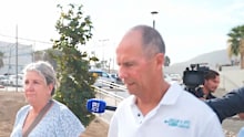 Deborah and Martin Robinson arrive at court in Mexico.