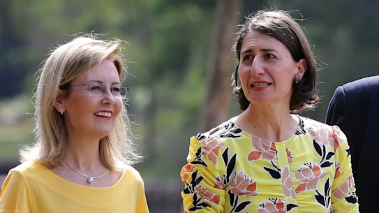 Premier Gladys Berejiklian, right, and Minister for the Environment Gabrielle Upton.