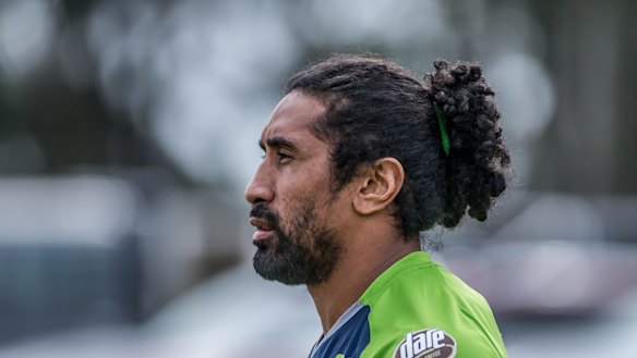 Soliola's man bun was tugged during games.
