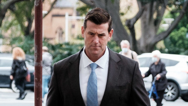 Ben Roberts-Smith arriving at Queens Square for his defamation case on Tuesday.